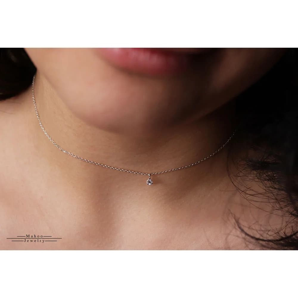 گردنبند نقره مینیمال N0218 — تصویر ۳