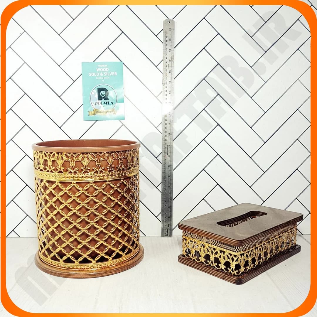 سطل و دستمال طلایی کف چوب کندو 1 تسمه زومبا — تصویر ۲