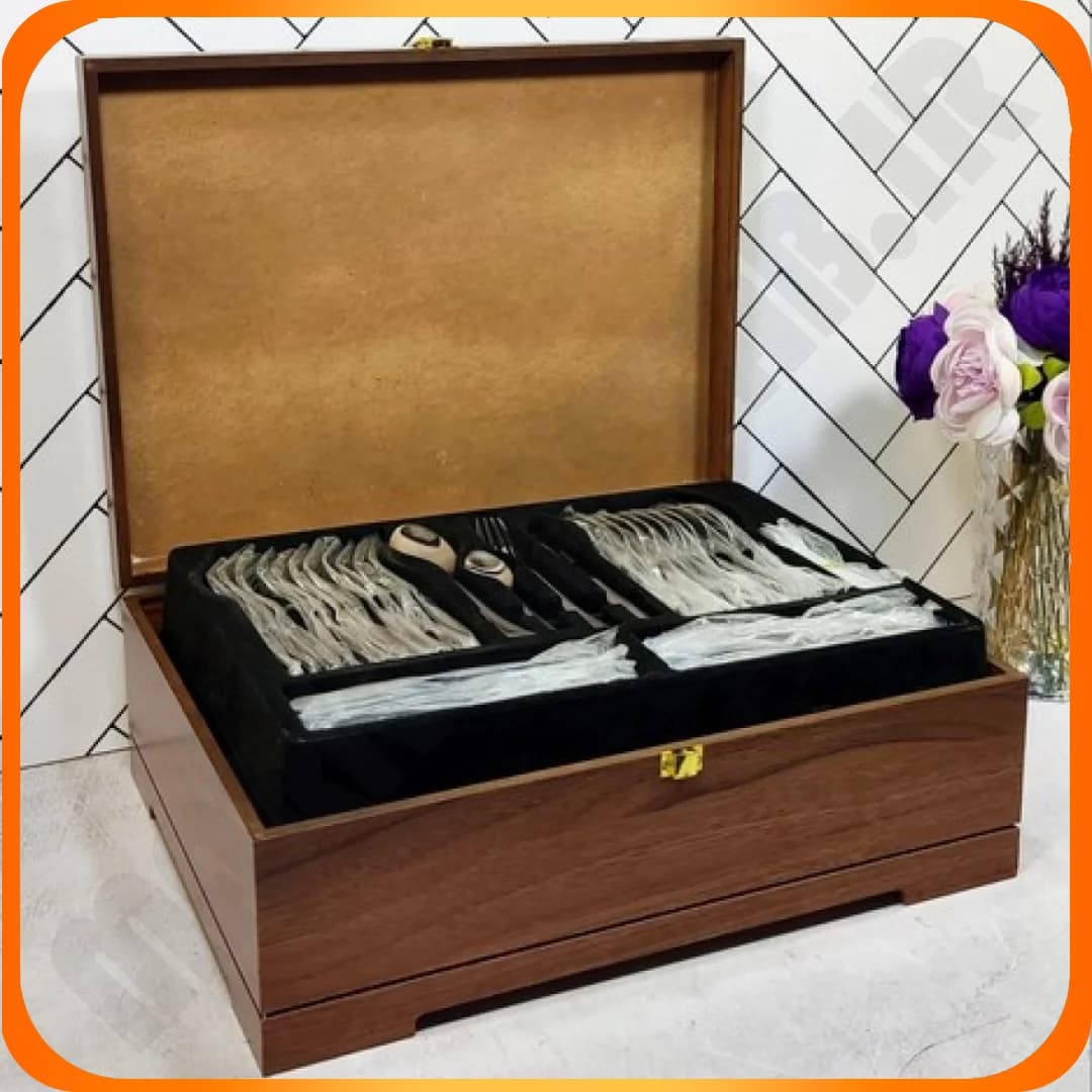 سرویس قاشق چنگال 128 پارچ کد 8008 بیوتی — تصویر ۴