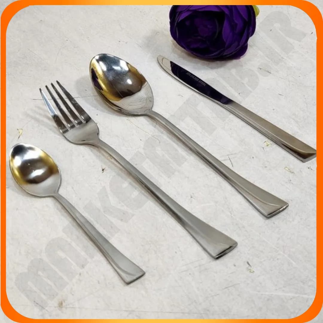 سرویس قاشق چنگال 128 پارچ کد 8008 بیوتی — تصویر ۲