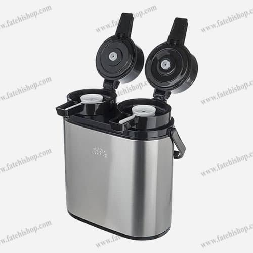 فلاسک دوقلو پمپی 2 لیتری یونیک — تصویر ۲