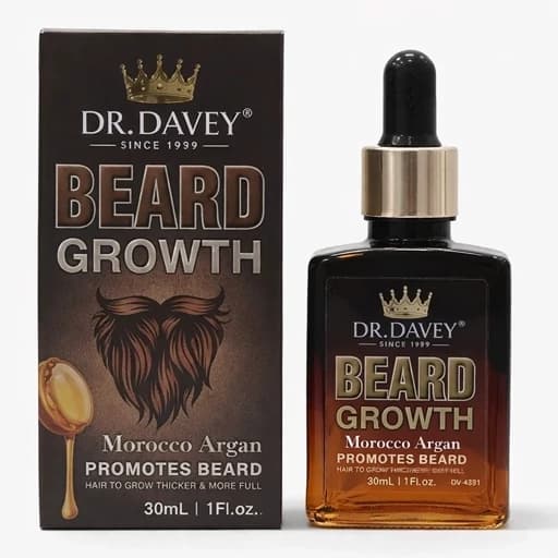سرم آرگان پرپشتکننده ریش و سبیل دکتر دیوی (DR. DAVEY) با روغن آرگان ۳۰ میلیلیتر — تصویر ۴