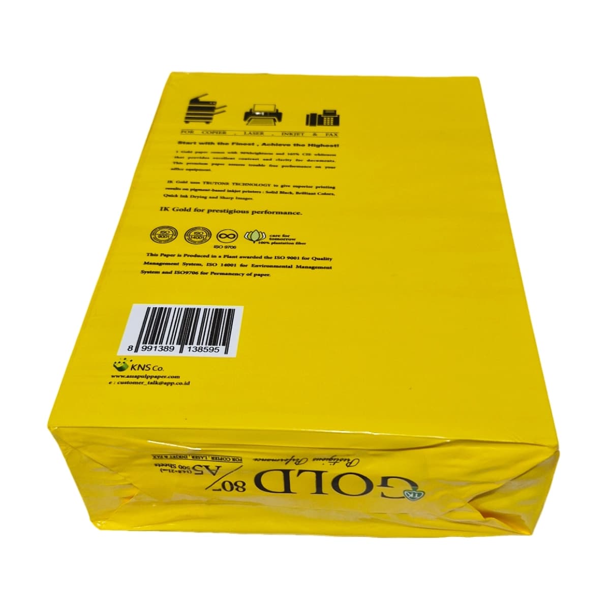 «کاغذ A5 گلد 80 گرمی – بسته ۵۰۰ عددی برای چاپ اداری و دیجیتال» — تصویر ۴