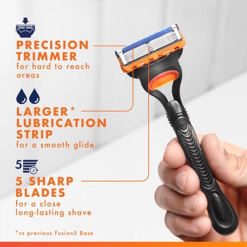 ژیلت مردانه فیوژن 5پاور با فناوری Ultimate Shaving Precision — تصویر ۵