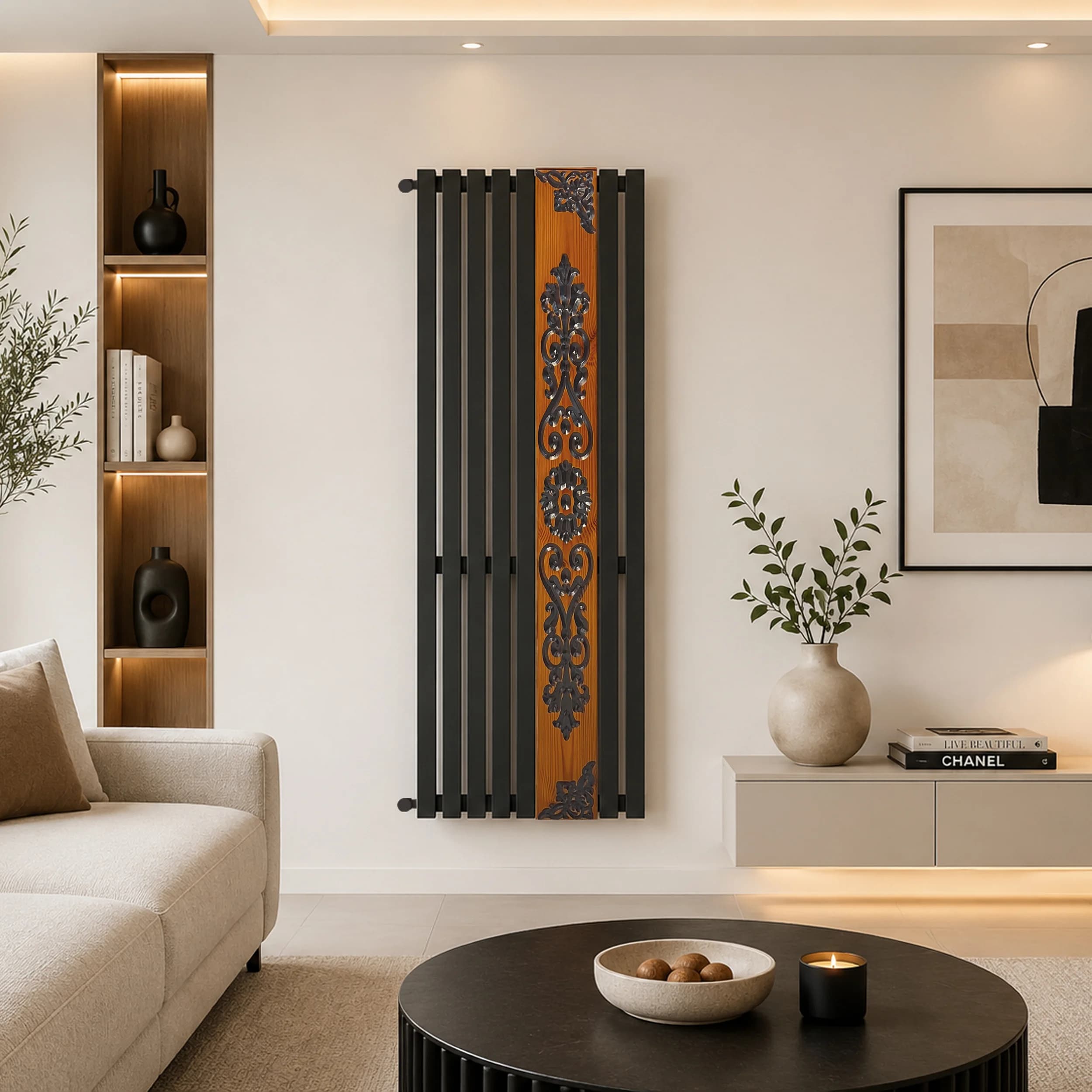 رادیاتور ایستاده هاتیپس مدل استیل آلترمو سایز 50*140 مشکی — تصویر ۱۰