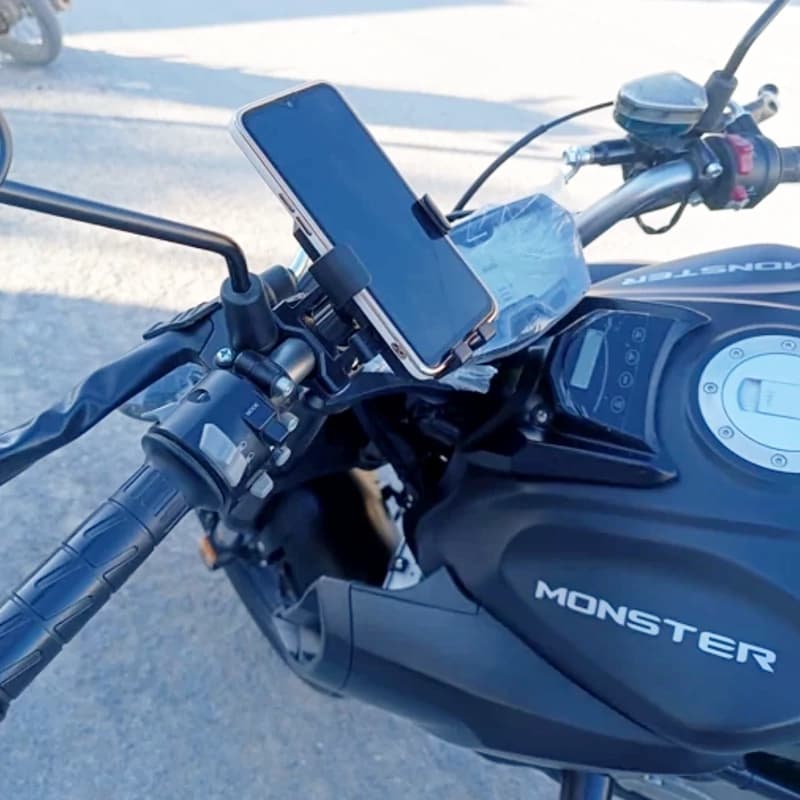 هولدر موبایل SH-3153 مناسب موتور سیکلت و دوچرخه ضد لرزش — تصویر ۵