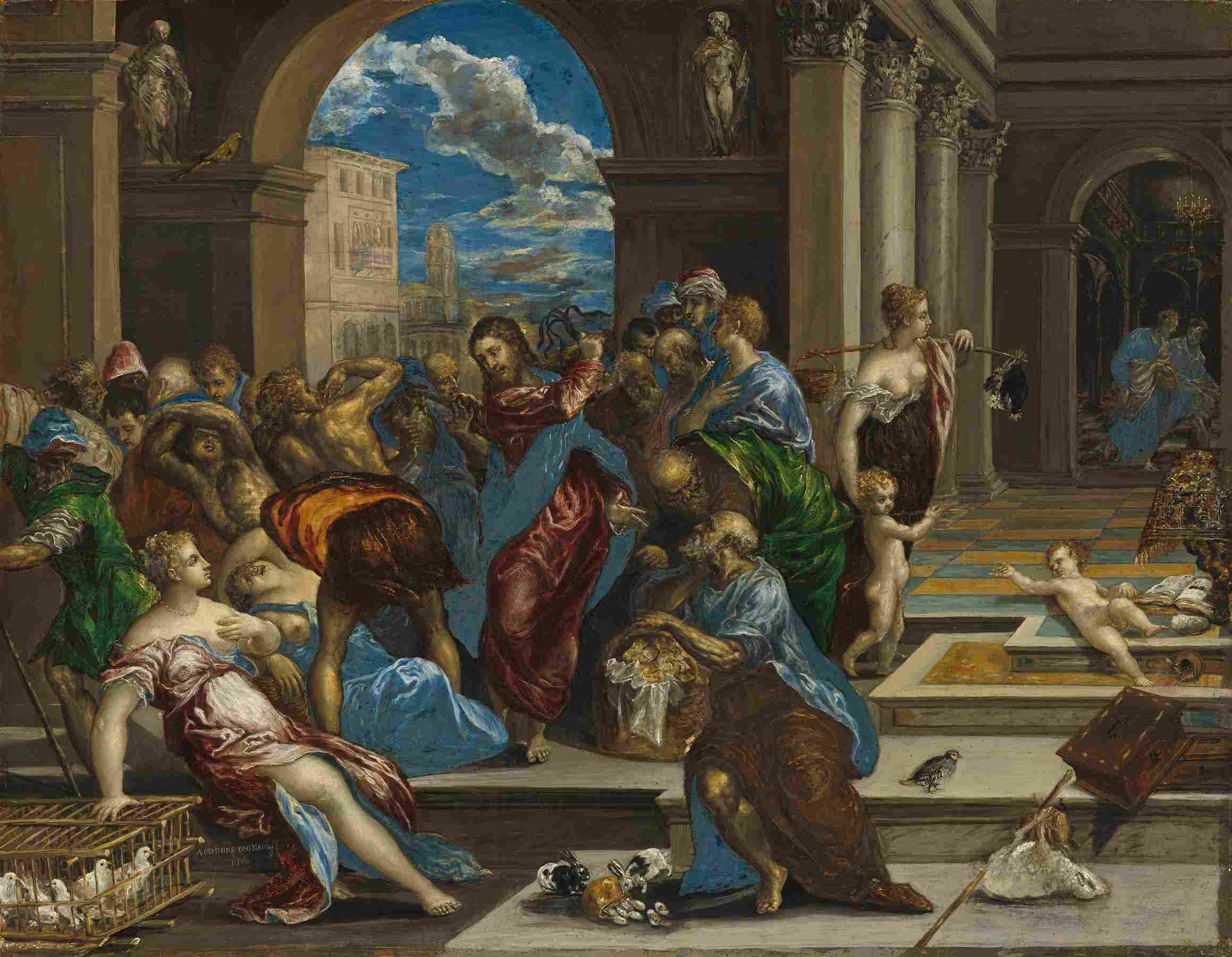 نقاشیEl Greco – Christ Cleansing the Temple
