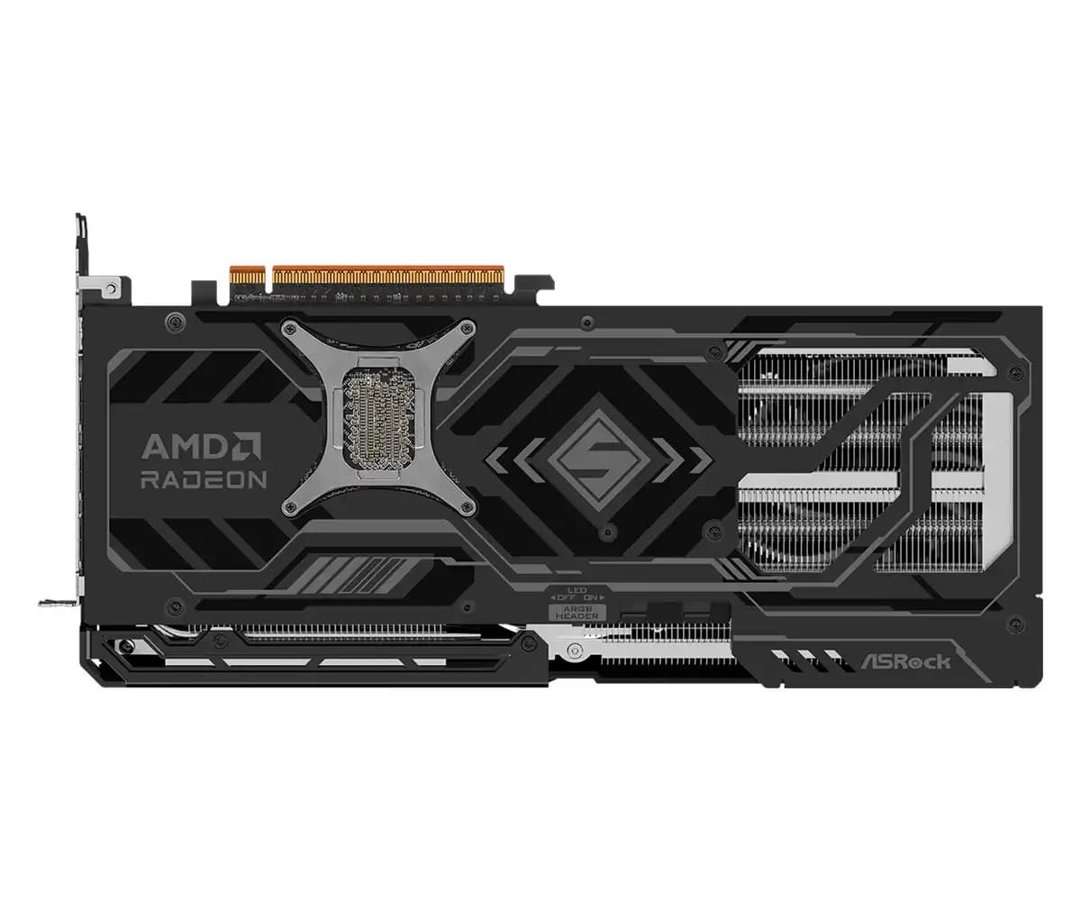کارت گرافیک ازراک مدل AMD Radeon RX 9070 XT Steel Legend Dark 16GB — تصویر ۶