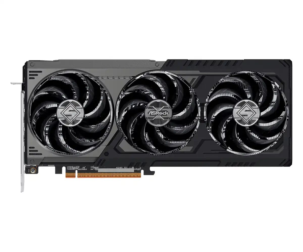 کارت گرافیک ازراک مدل AMD Radeon RX 9070 XT Steel Legend Dark 16GB — تصویر ۲