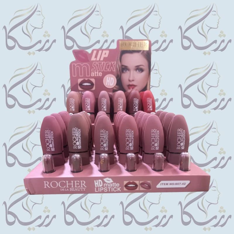 رژ لب جامد روچر بیوتی طرح لب (کد 42-807) — تصویر ۴