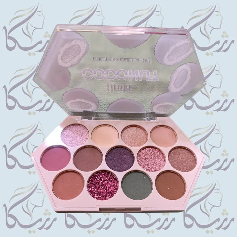 پالت سایه 13 رنگ s.f.r color مدل نارگیلی-Coconut — تصویر ۵