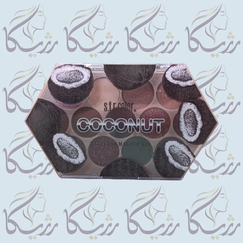 پالت سایه 13 رنگ s.f.r color مدل نارگیلی-Coconut — تصویر ۳