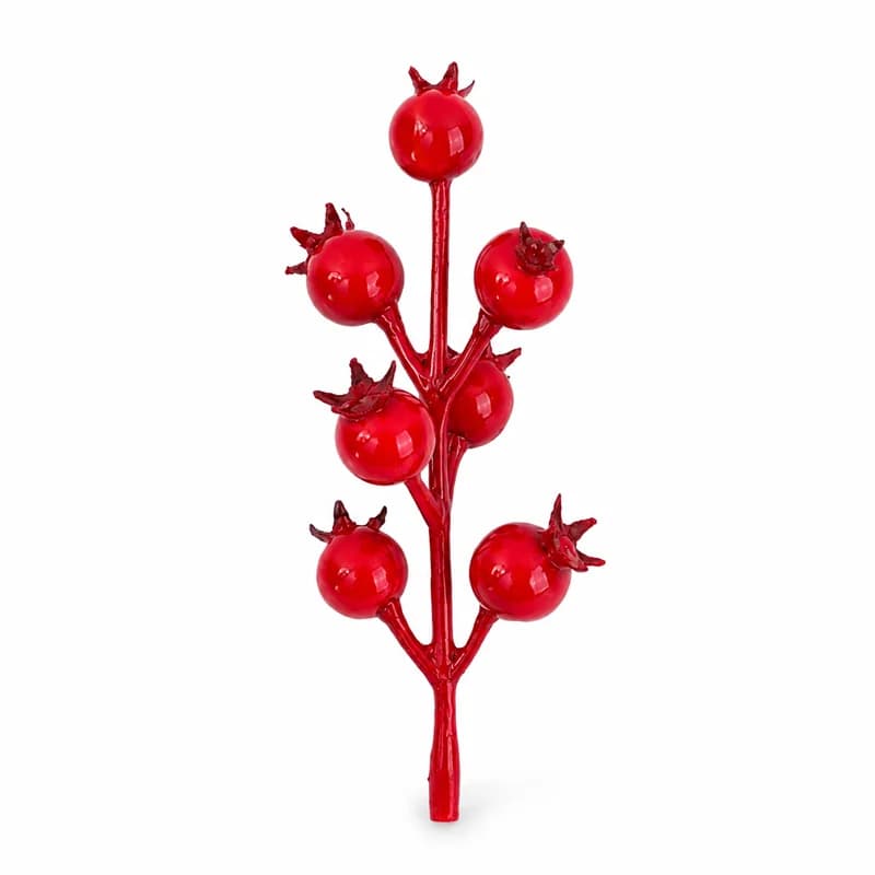 انار خوشه ای مصنوعی ساقه دار خارجی 20عددی — تصویر ۷
