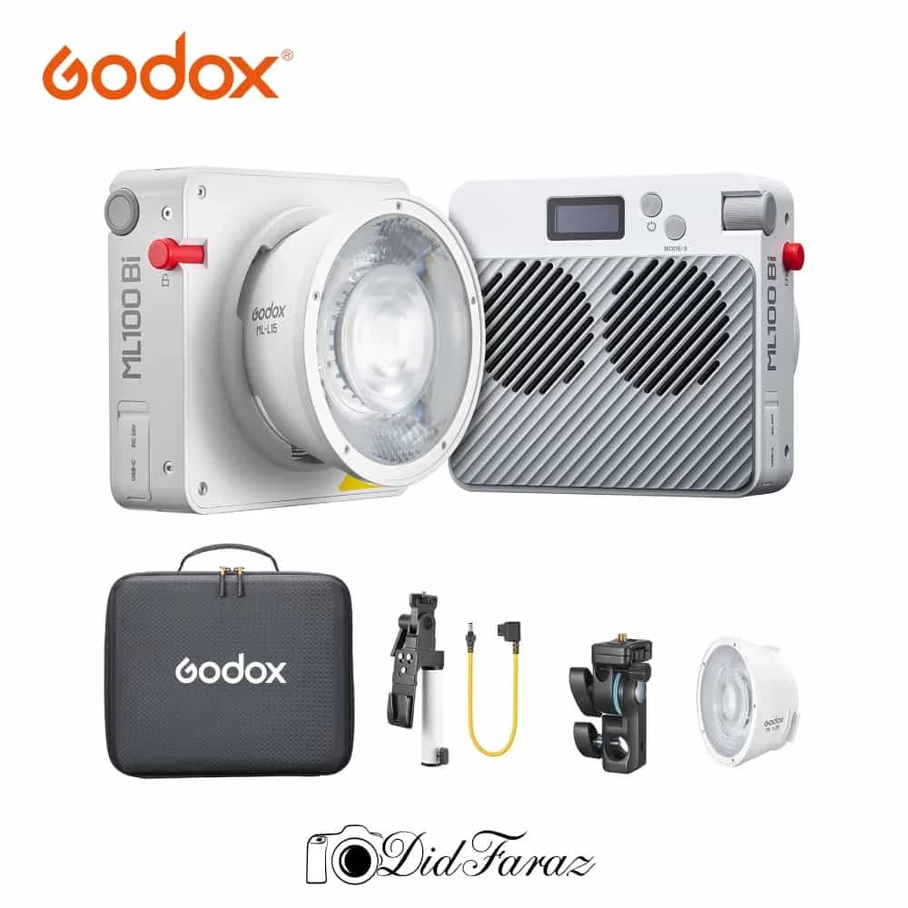 کیت ویدیولایت پرتابل گودکس Godox ML100Bi Bi-Color Portable LED Light — تصویر ۹