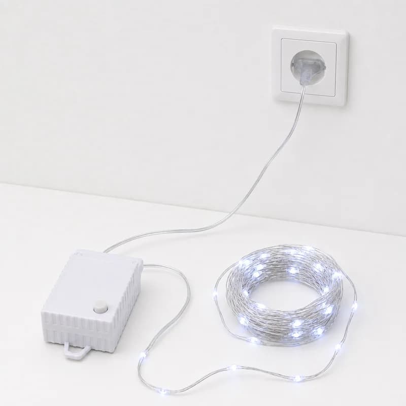 ریسه LED خارجی مفتولی 10متری 100چراغ برقی — تصویر ۴