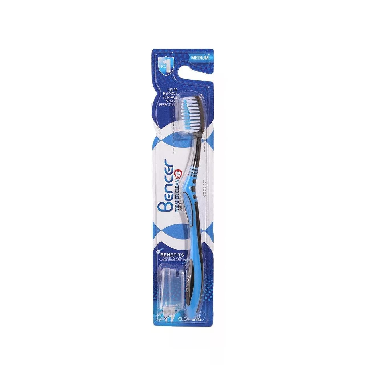 مسواک بنسر مدل Premier Clean با برس متوسط بسته 3 عددی — تصویر ۲