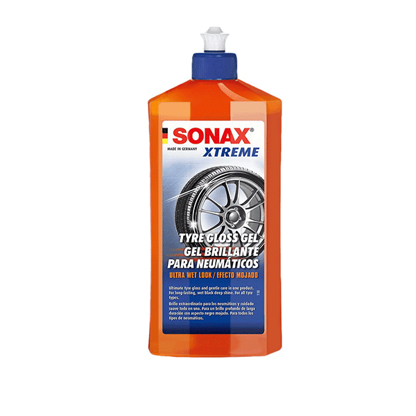 SONAX XTREME – TYRE GLOSS GEL ژل براقکننده حرفهای لاستیک سوناکس استریم — تصویر ۲
