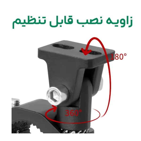 پایه نگهدارنده چراغ جلو LED موتورسیکلت بسته دو عددی — تصویر ۸