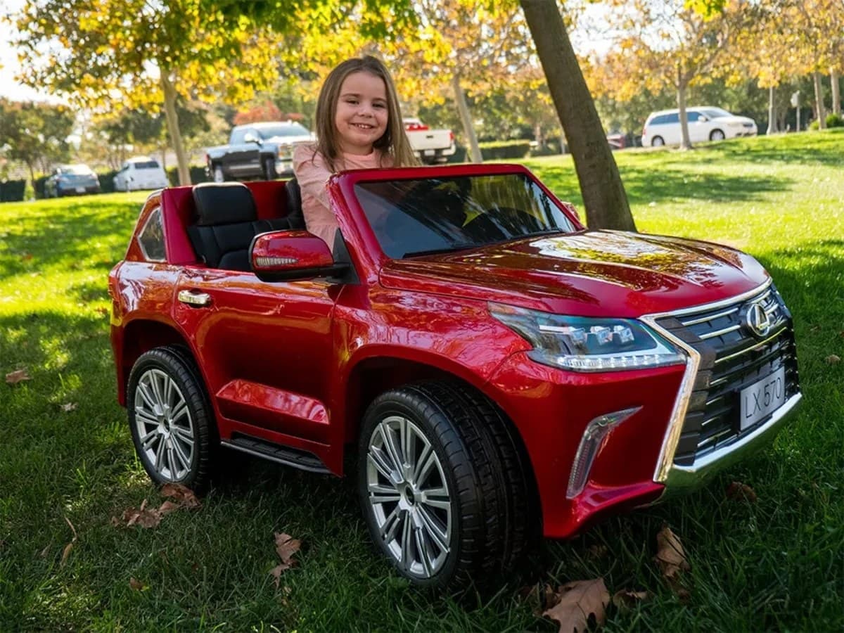ماشین شارژی لکسوس مدل LX570 مناسب کودک با ۴ موتور — تصویر ۱۱