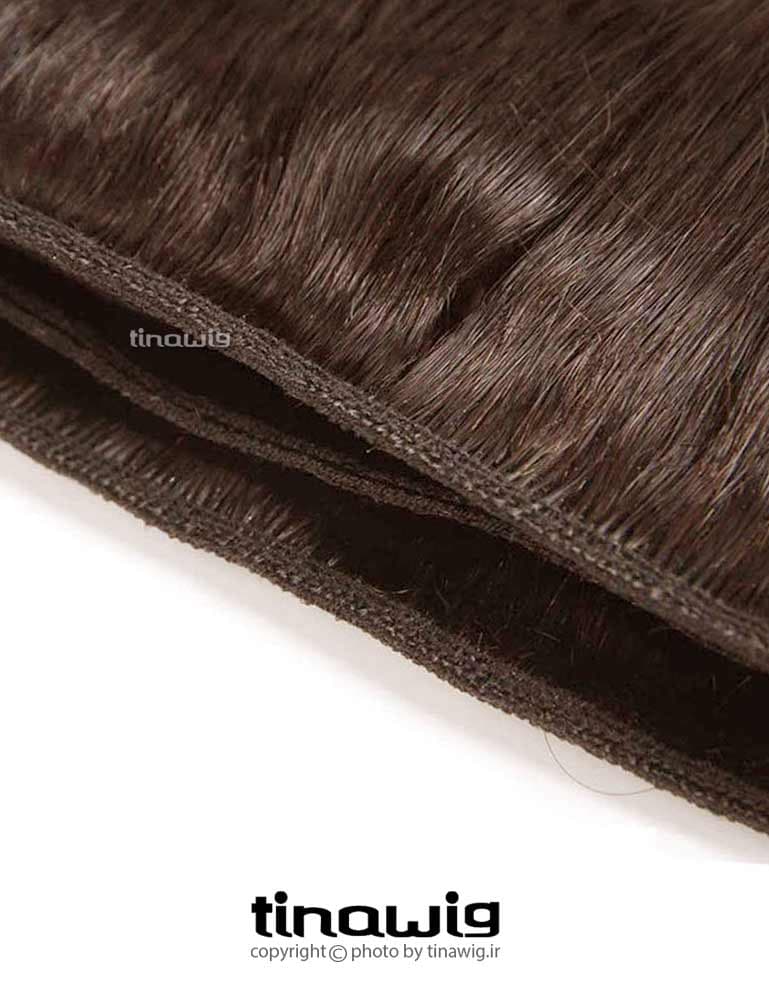 موی طبیعی سردوخت 50COLOR-6 قد 50 سانت مدل پروسس رنگ قهوه ای — تصویر ۸