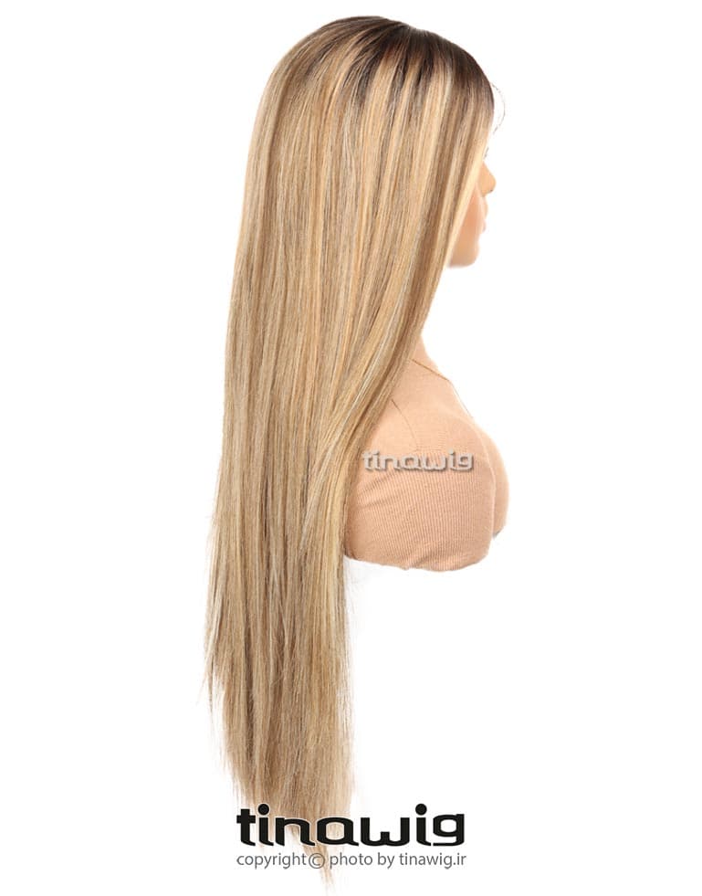 کلاه گیس زنانه کدROSALIA80-23B-613 موی مصنوعی رنگ هایلایت — تصویر ۲