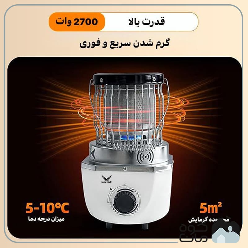 بخاری گازی دوکاره اسنوهاک مدل SN-C6196 — تصویر ۷