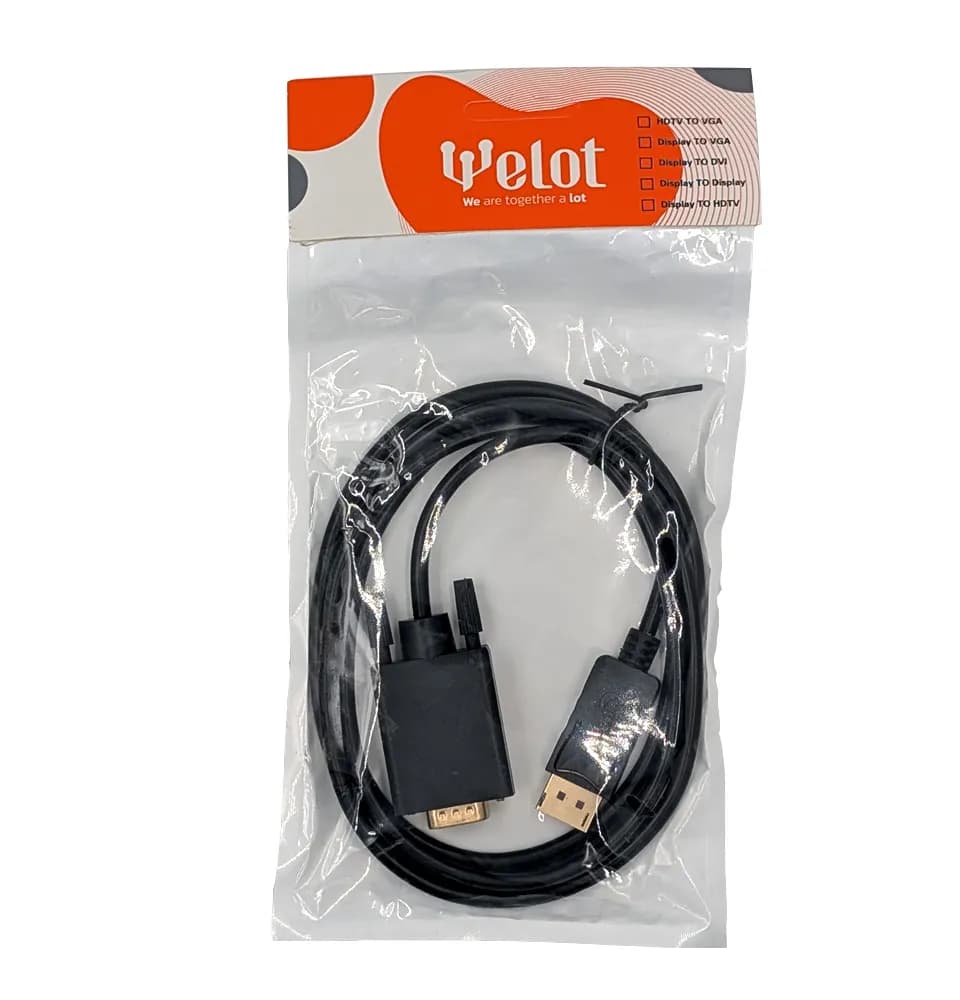 تبدیل Display Port به VGA ویلات WELOT متراژ 1.8 متر
