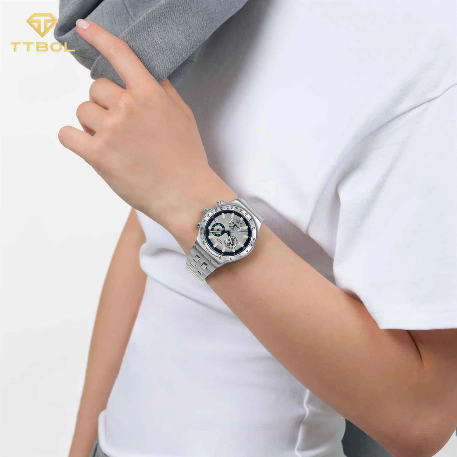 ساعت مچی سواچ SWATCH MIDNIGHT IN THE MIRROR YVS539G — تصویر ۶