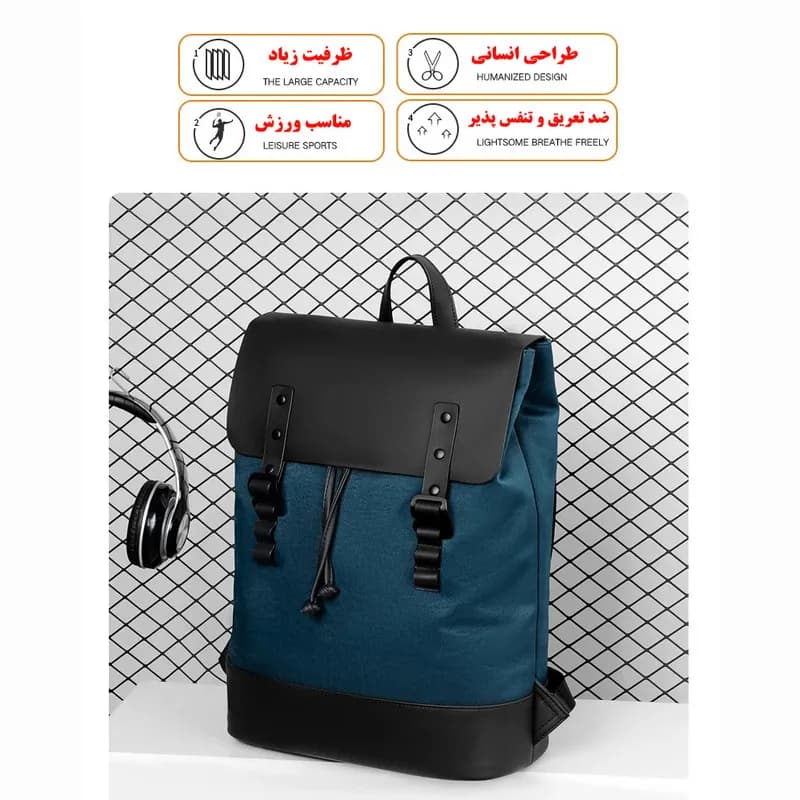 کوله پشتی لپ تاپ مدل 7178 مناسب برای لپ تاپ 14.1 تا 15.6 اینچی — تصویر ۸