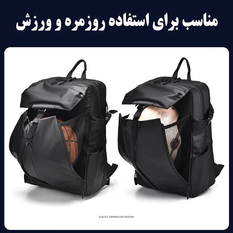 کوله پشتی لپ تاپ مدل 102 مناسب برای لپ تاپ سایز 15.6 اینچی — تصویر ۴