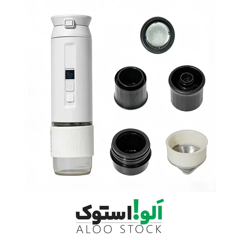 قهوه ساز چند منظوره شارژی قابل حمل تریلبلیزر مدل Trailblazer Portable Espresso Machine 80ML Dual Extract DQ-010 — تصویر ۱۱