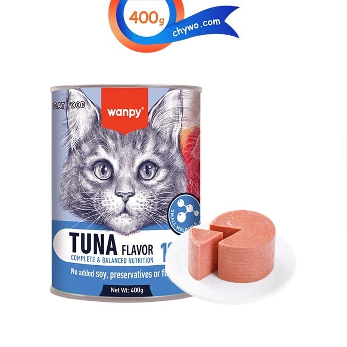 کنسرو گربه ونپی طعم ماهی تن مدل پته ای وزن 400 گرم Wanpy Cat Tuna — تصویر ۵