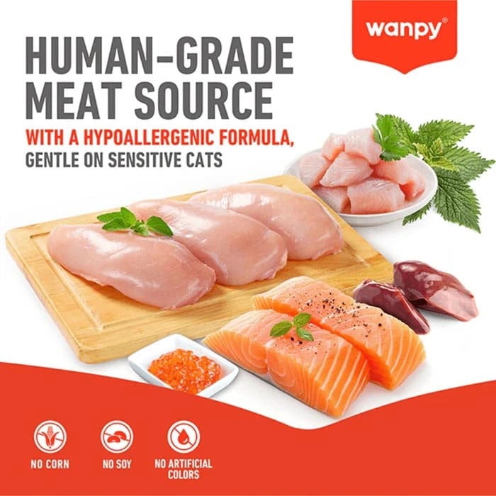 تشویقی گربه ونپی طعم ماهی سالمون مدل کرانچی مغزدار وزن 60 گرم Wanpy Crunchy Pockets Salmon — تصویر ۷