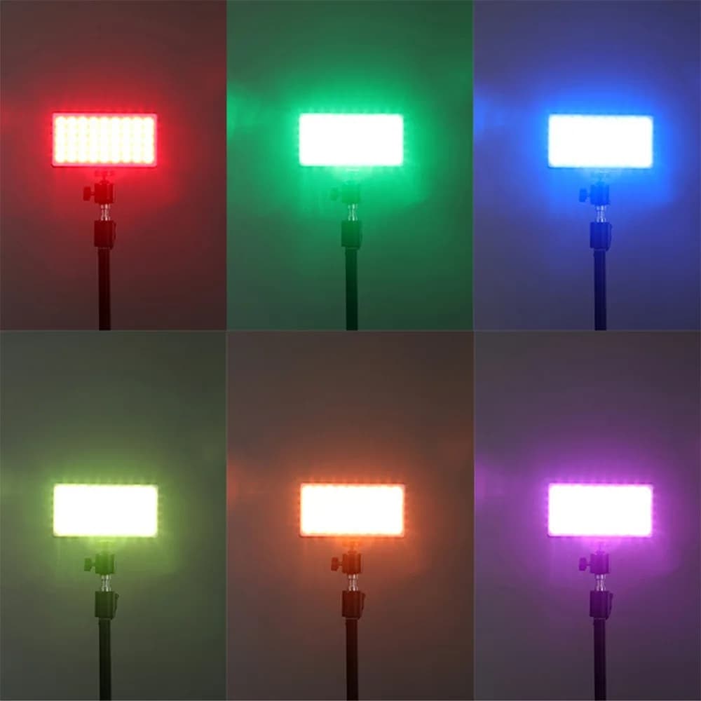 نور ثابت ال ای دی نایس فتو NiceFoto TC-158RGB LED — تصویر ۸