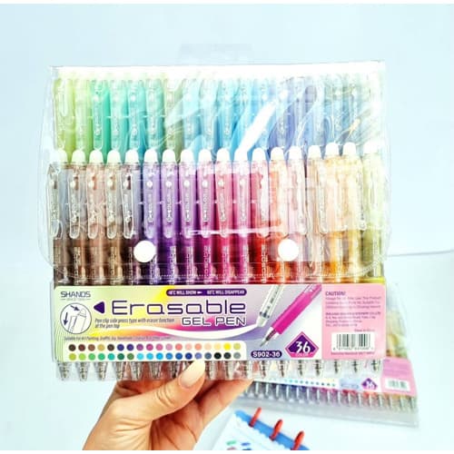 خودکار پاککندار حرارتی کیفی ۳۶ رنگ مدل ۹۰۲ | Erasable Gel Pen S902‑36 — تصویر ۲