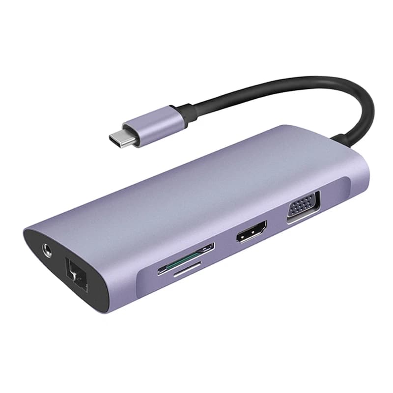 هاب 11 پورت USB-C فلای لند D09 | هاب همه کاره — تصویر ۸