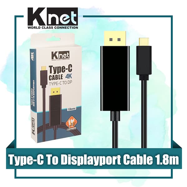 کابل تبدیل Type-C به HDMI کی نت مدل KNET K-CO12 طول 1.8 متر | 4K — تصویر ۸