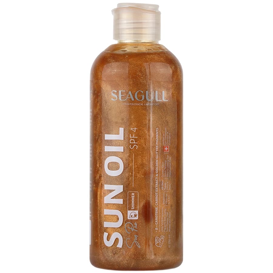 روغن برنزه کننده و ویتامینه اکلیلی با SPF4 انواع پوست 250 میلی لیتر سی گل — تصویر ۳