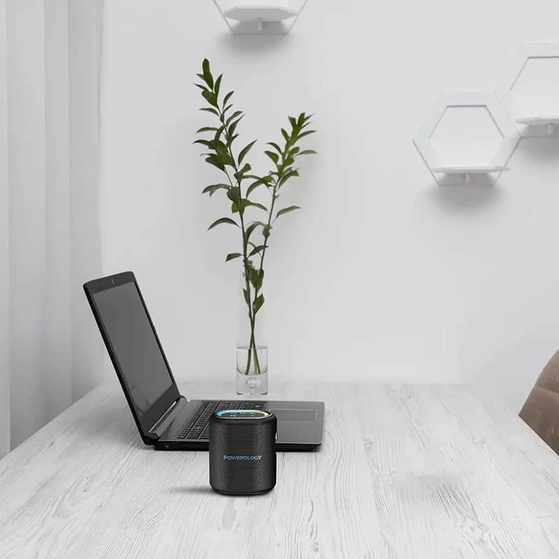 اسپیکر بلوتوثی قابل حمل پاورولوژی 25 وات PW011 | صدای قدرتمند و طراحی مقاوم – نیکجت — تصویر ۳