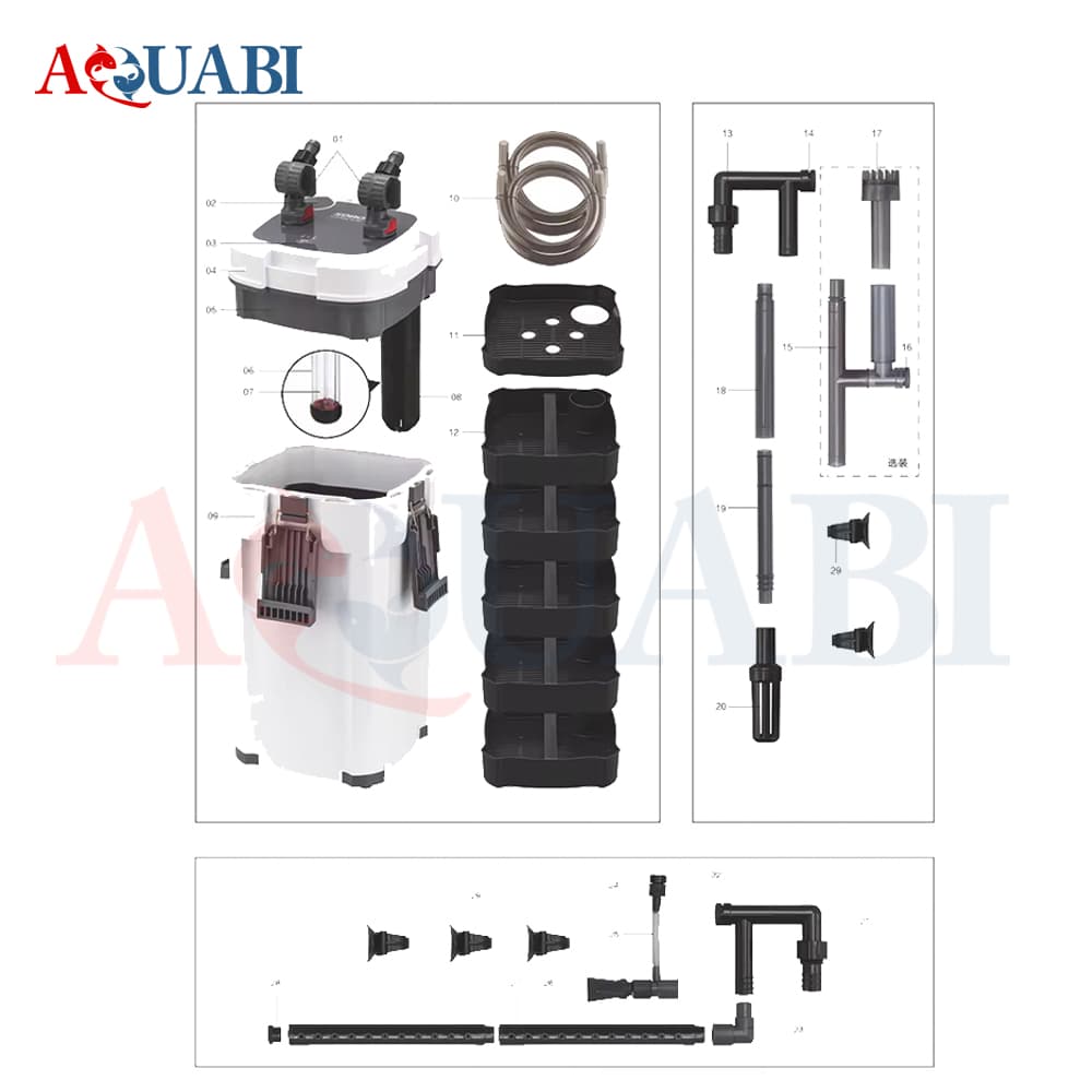 فیلتر سطلی سوبو یو وی دار AQ-907F-UV — تصویر ۴