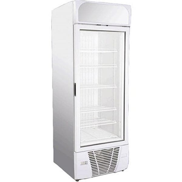 فریزر ایستاده کلیماسان 67 سانت نوفراست درب شیشه مدل VF500 — تصویر ۲