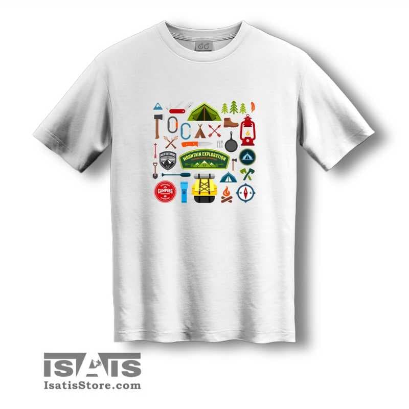 تیشرت لوازم کمپینگ T-SHIRT CAMPING EQUIPMENT — تصویر ۴