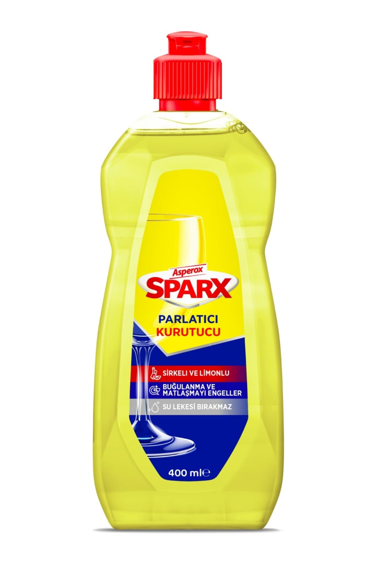 مایع جلادهنده و خشککننده ماشین ظرفشویی آسپروکس (Asperox Sparx) مدل ۴۰۰ میلی با رایحه لیمو و سرکه — تصویر ۲