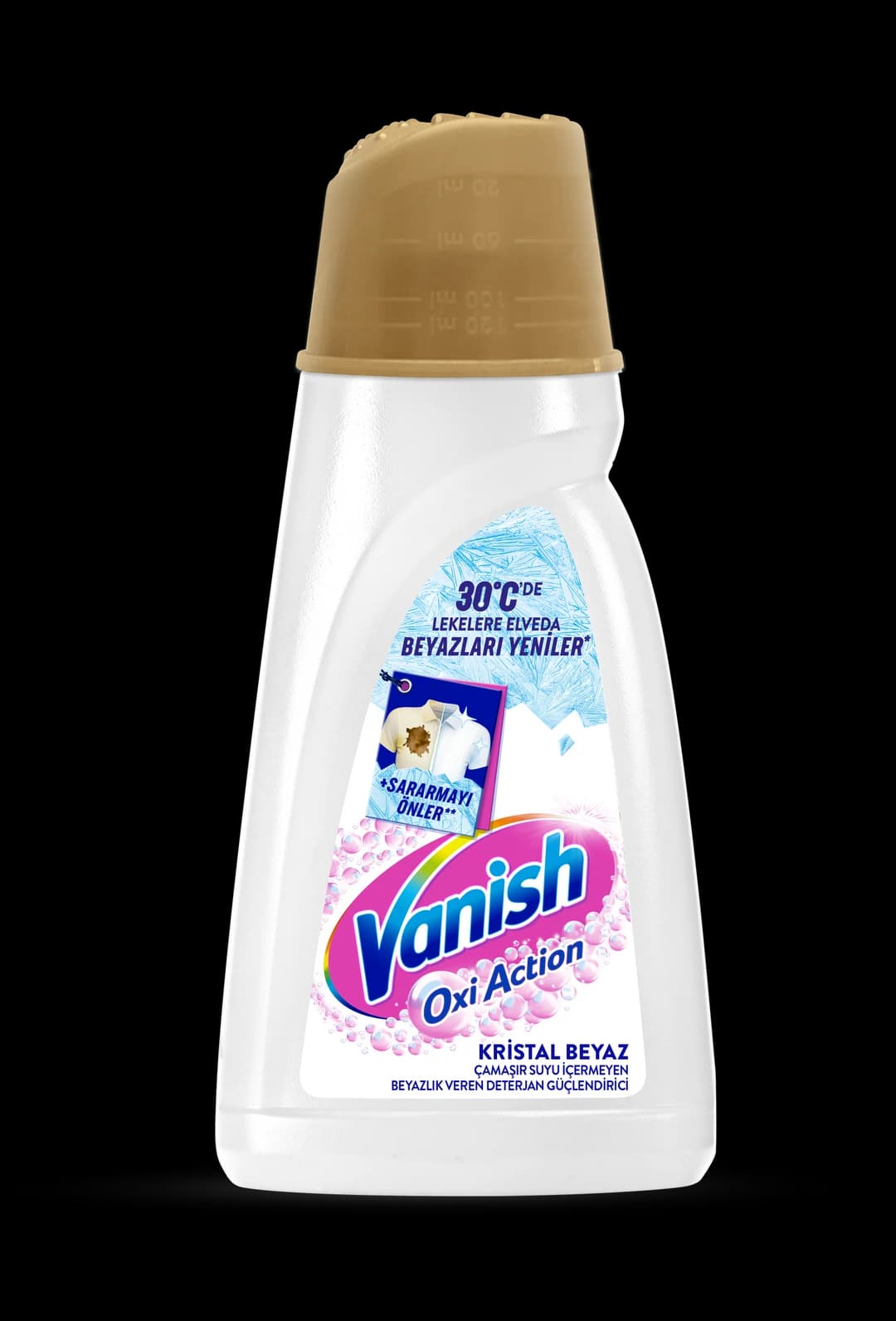 مایع لکهبر لباسهای سفید ونیش Vanish Oxi Action Kristal Beyaz حجم 1440 میل