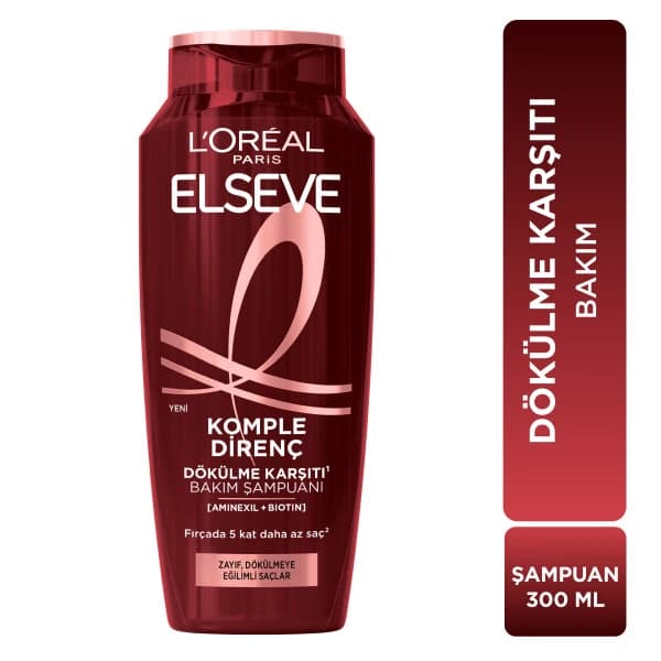 شامپو تقویت کننده و ضد ریزش مو ELSEVE مدل KOMPLE DIRENC حجم 300 میل