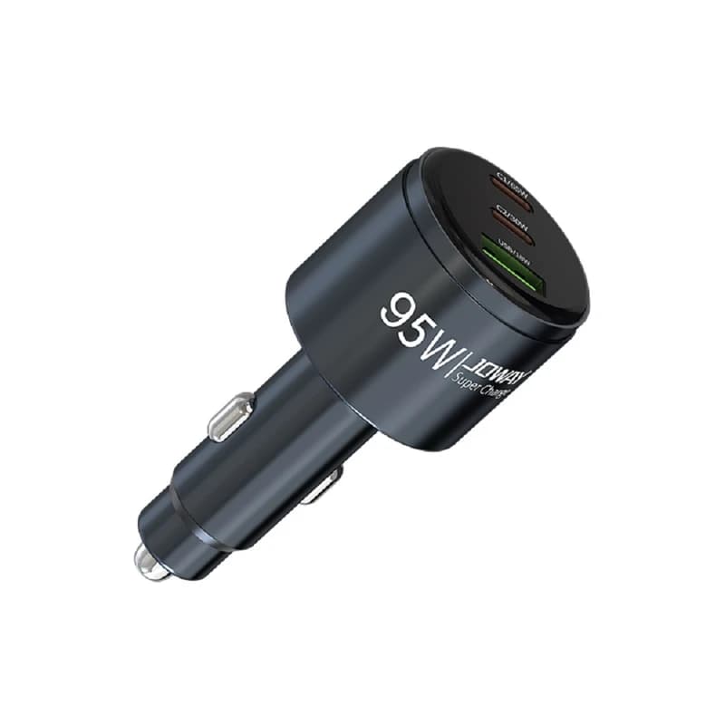 شارژر فندکی 95 وات جووی JOWAY JC195 با 3 پورت خروجی — تصویر ۲