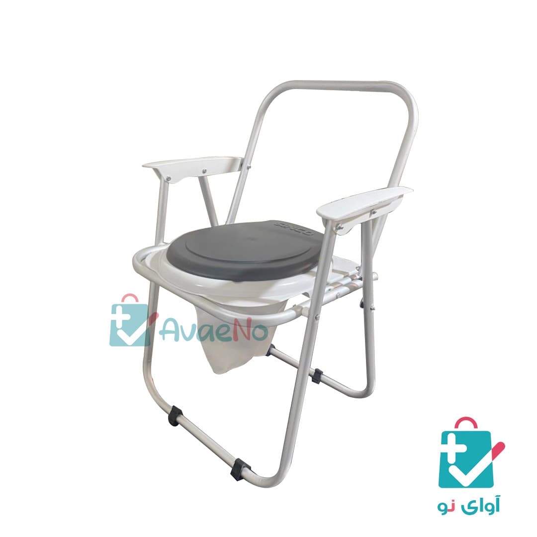توالت فرنگی مبله تاشو آلومینیومی سینکو با قیف ژلهای — تصویر ۳
