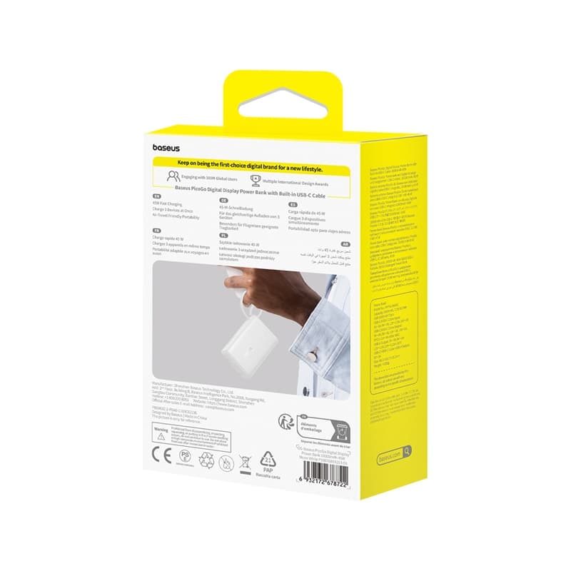 پاور بانک باسئوس مدل Baseus Picogo 45W 10000mAh — تصویر ۱۰