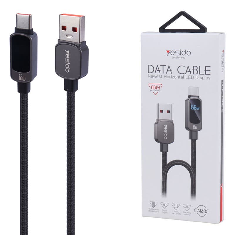 کابل 66 وات USB به TYPE-C یسیدو YESIDO CA128C — تصویر ۷