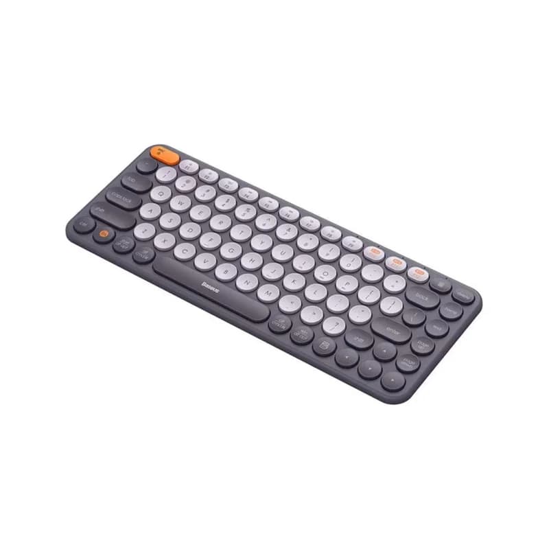کیبورد بیسیم Baseus K01A Tri-Mode Frosted Gray — تصویر ۵